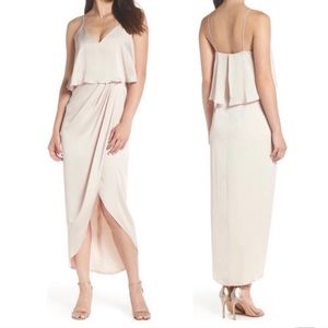Shona Joy Champagne Frill Tulip Maxi Dress